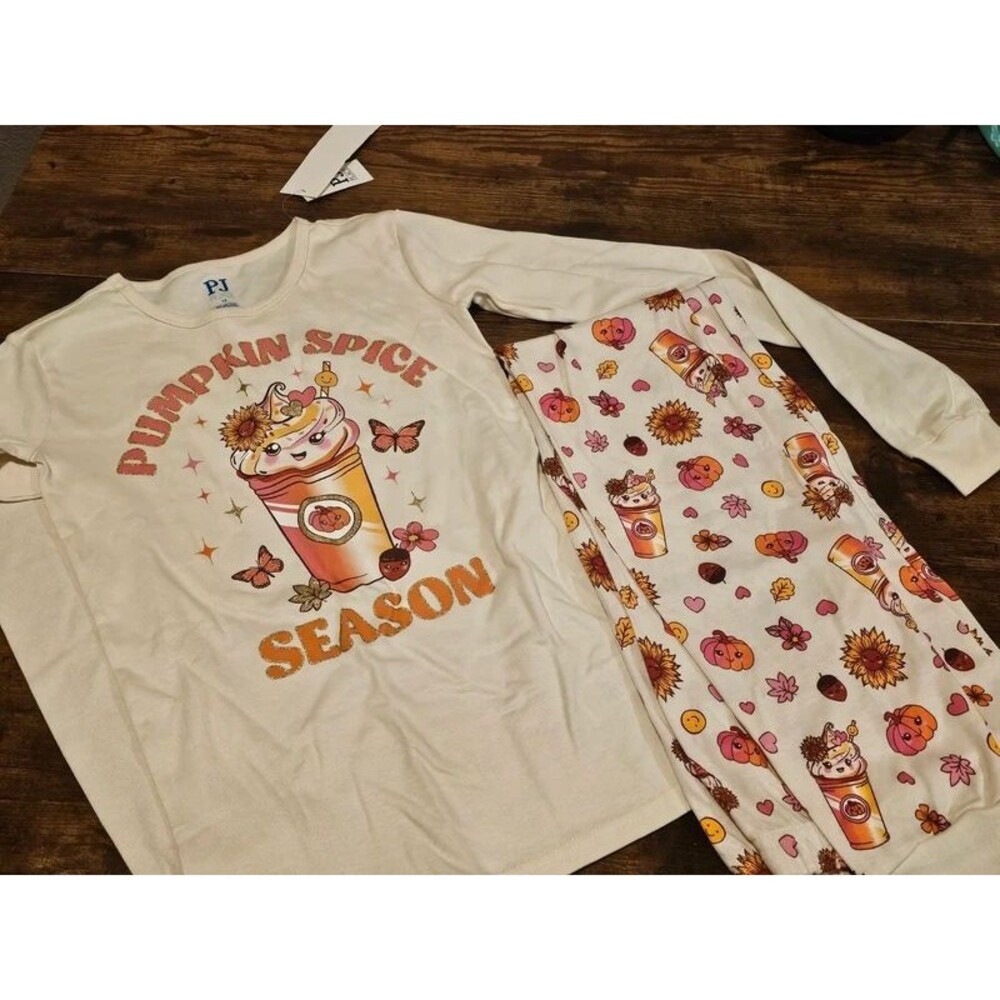 Kids Pumpkin Spice Pajama Set
